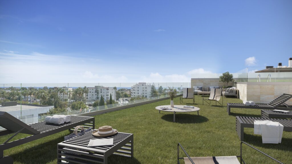 03_Exterior zona comun piscina_02_SD_HD comprar vivienda sobre plano o segunda mano